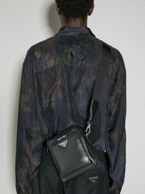 Leather Shoulder Bag With Pouch