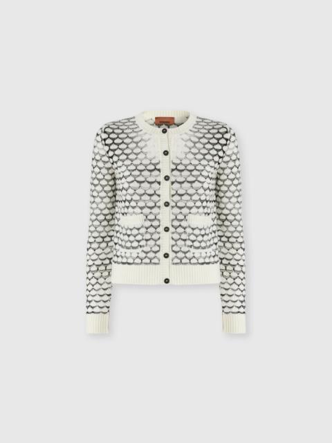 Missoni Cashmere and Viscose Cardigan with Contrast Trim