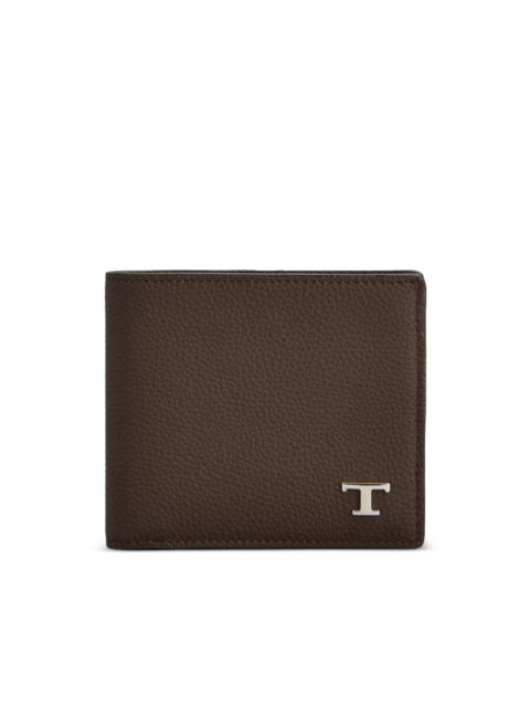 Tod's T Timeless pebbled wallet
