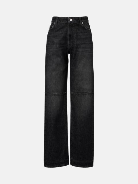 Jean Paul Gaultier Cutout high-rise wide-leg jeans