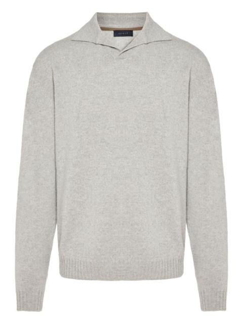 SEASE ribbed spli-neck sweater