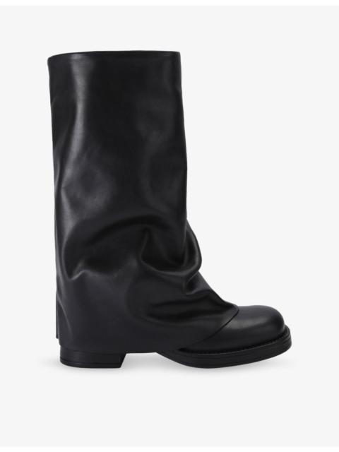 STEVE MADDEN Benton Leather Boots