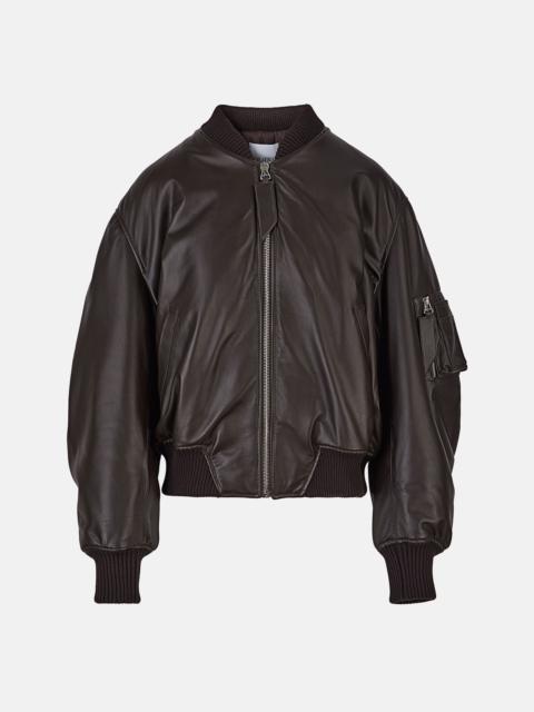 ''ANJA'' DARK BROWN BOMBER