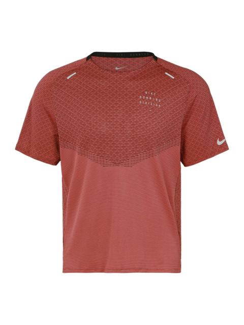 Nike Men's Nike Alphabet Printing Breathable Round Neck Short Sleeve Light Red T-Shirt DD4796-010