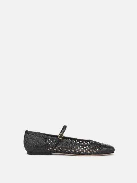 VERONICA BEARD ELLIE RAFFIA FLAT