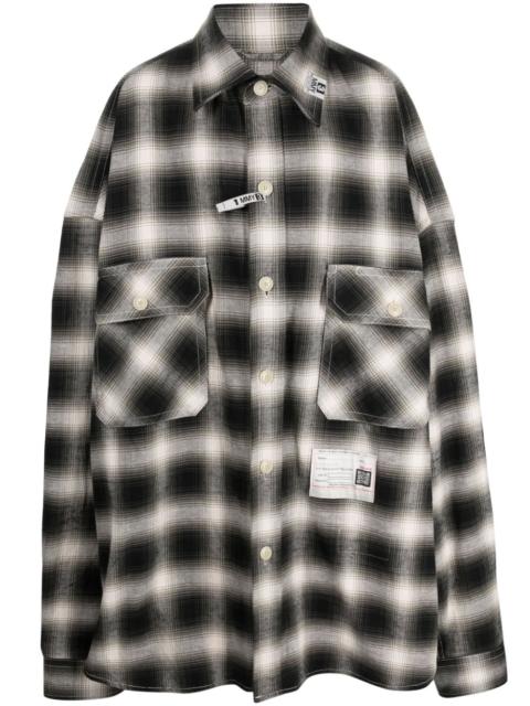 Maison MIHARAYASUHIRO Super Big logo-patch shirt