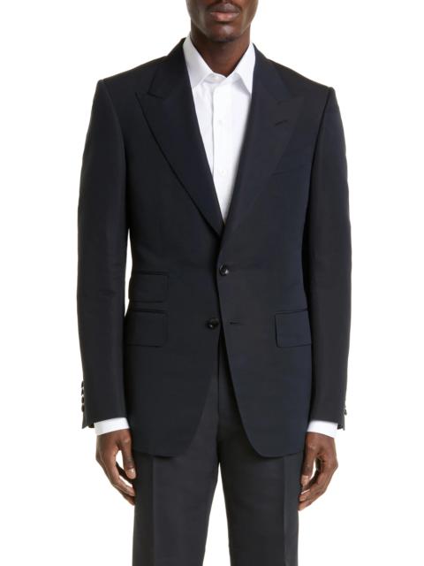 Shelton Cotton & Silk Poplin Tuxedo Jacket