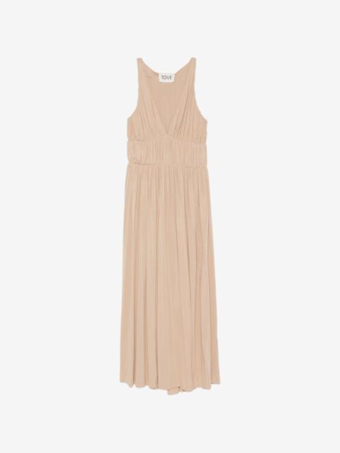 TOVE Ouida pleated maxi dress