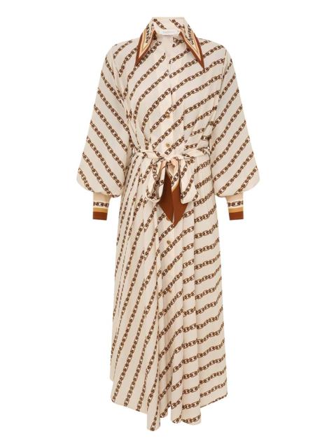 TUCK MIDI SHIRT DRESS