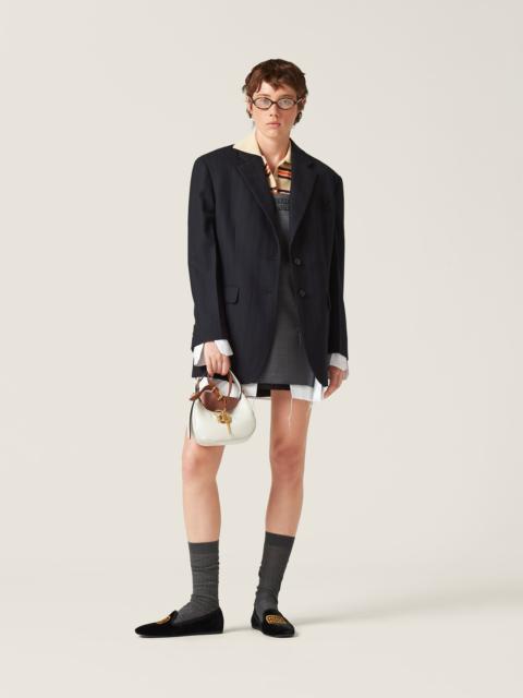 Miu Miu Single-breasted pinstripe jacket