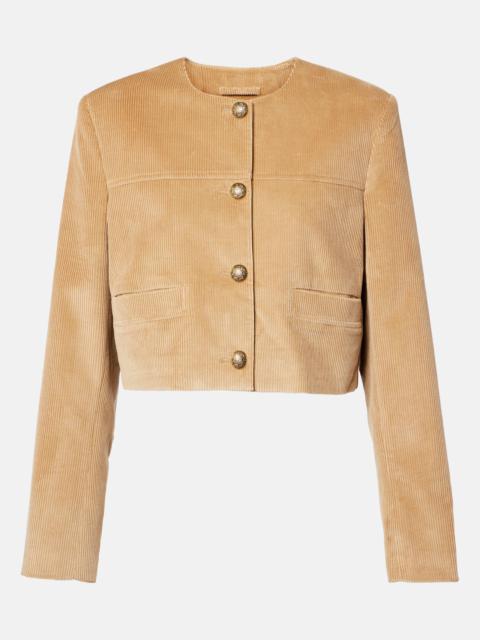 Citizens of Humanity Pia cropped cotton corduroy jacket