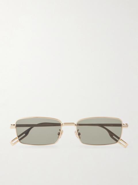 Dior DiorBlackSuit S21U Square-Frame Gold-Tone Sunglasses