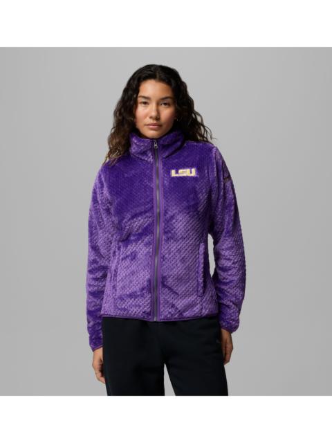 Columbia Women's Collegiate Fire Side II Sherpa Full Zip Fleece - LSU