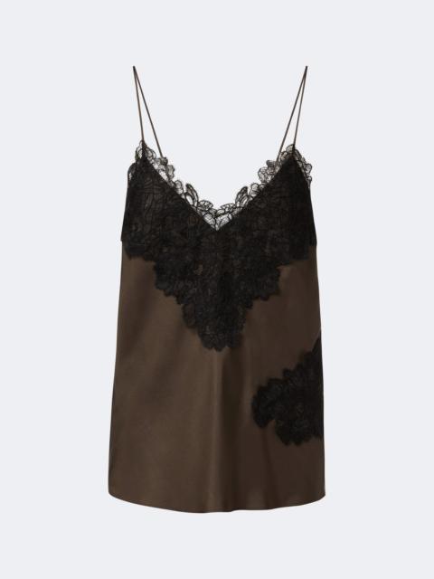RÓHE Lace-trimmed silk satin camisole