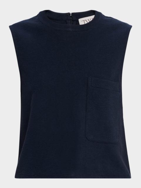 TWP Cropped French Terry Muscle Tank