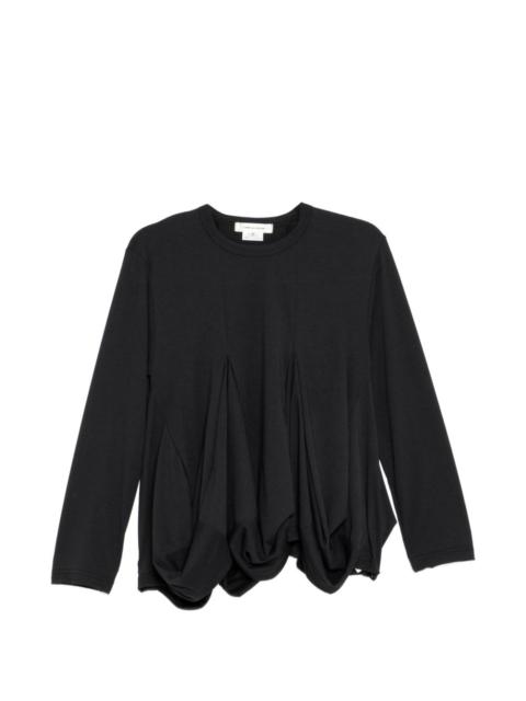 Comme Des Garçons pleated T-shirt