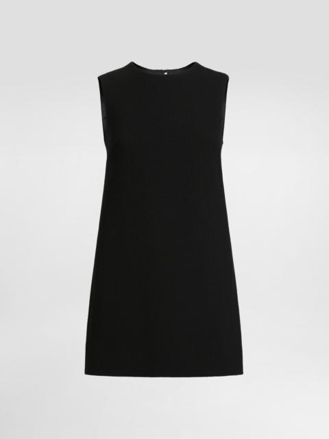 Dolce & Gabbana Short wool crepe A-line dress