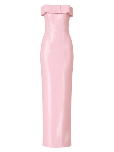 THE NEW ARRIVALS ILKYAZ OZEL Women's Sisu Glossia Bow-Detail Sequined Gown - Glossia