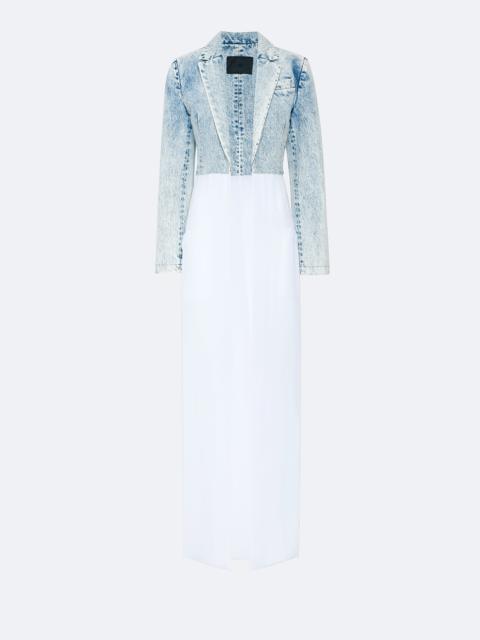 LAPOINTE Lightwash Denim Combo Jacket