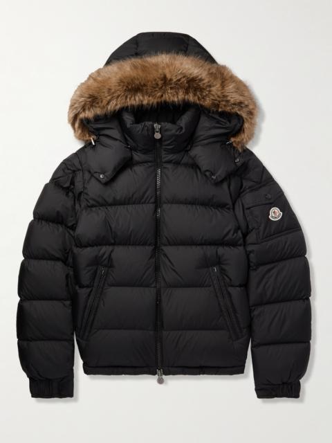 Moncler Moncler Mayaf Plush-Trimmed Quilted Shell Down Jacket