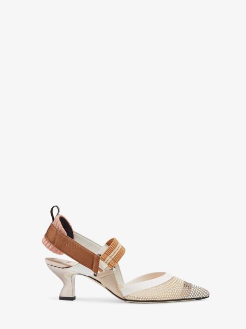 FENDI Colibrì in beige mesh