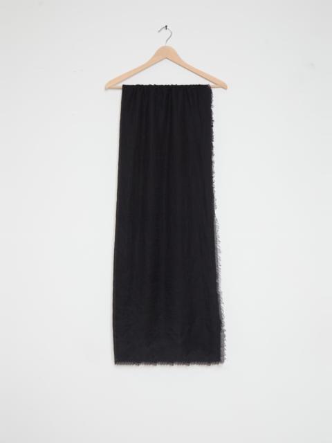 FRENCKENBERGER Woven Cashmere Scarf — Black