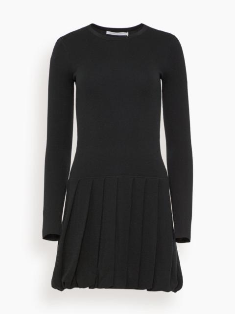 MARIA McMANUS Long Sleeve Ruched Dress in Black