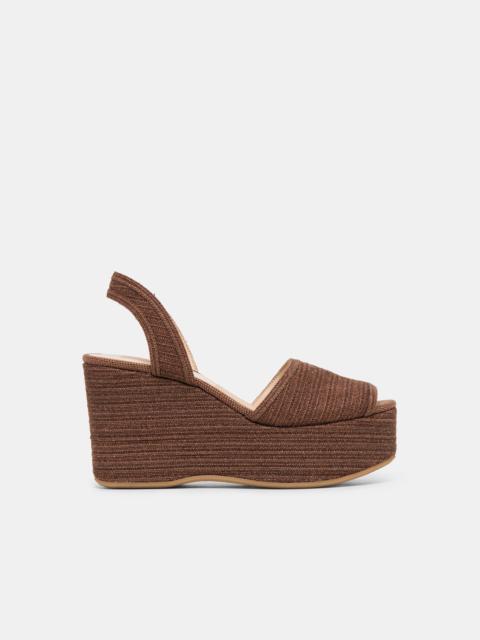 dolce vita AKERA WEDGES COCOA RAFFIA