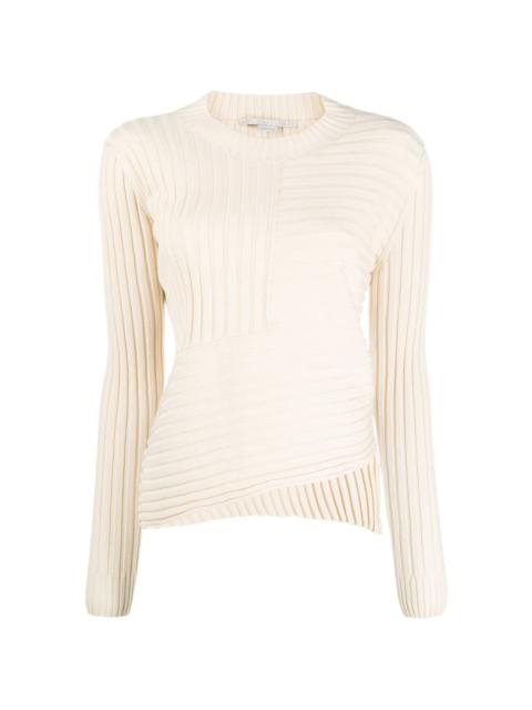 Stella McCartney asymmetric-hem ribbed top