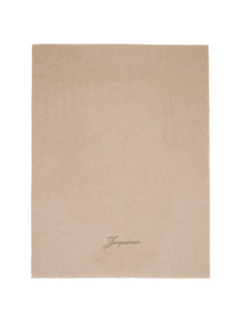 JACQUEMUS Beige 'The Tailleur' Scarf