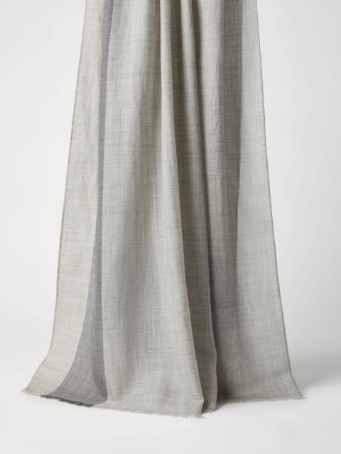 Brunello Cucinelli Cashmere color block scarf