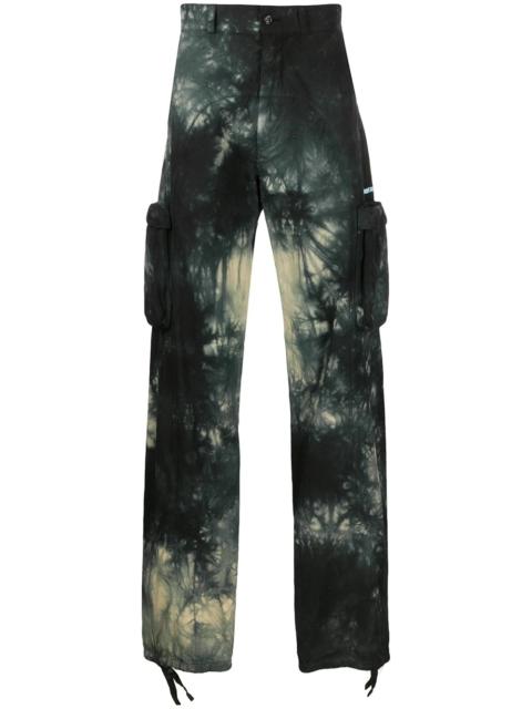 Off-White tie-dye cargo trousers