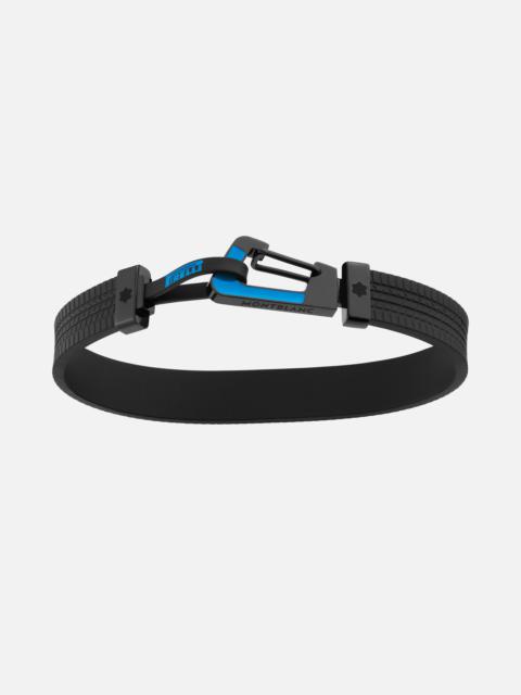 Montblanc Montblanc Meisterstück Great Masters Pirelli Bracelet in Rubber and Steel with Blue Lacquer