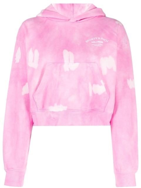 Sporty & Rich Wellness tie-dye cotton hoodie