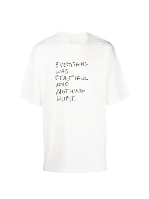 OAMC slogan-print cotton T-shirt