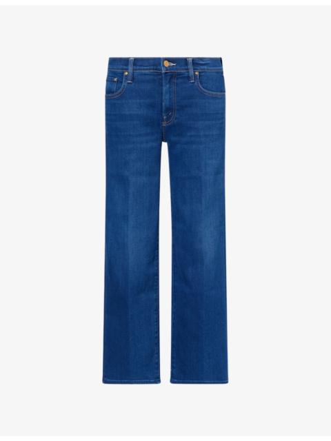 MOTHER Mid-Rise Rambler Zip Flood Denim Jeans