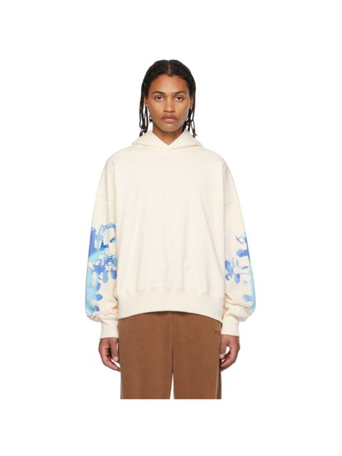 We11done Beige Center Basic Hoodie | REVERSIBLE