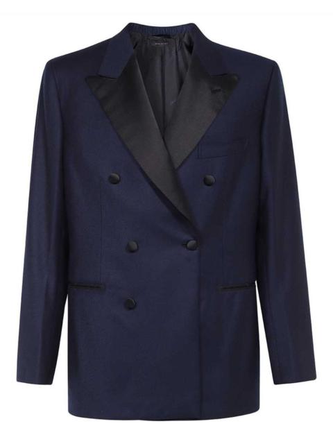 Brioni satin-lapels blazer