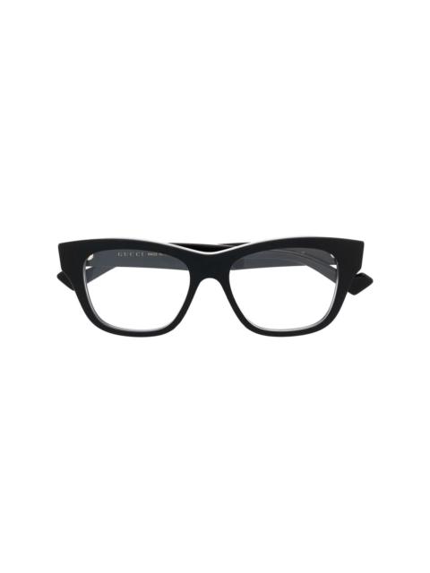 GUCCI rectangle-frame glasses
