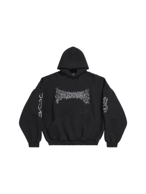 BALENCIAGA Darkwave logo-print hoodie