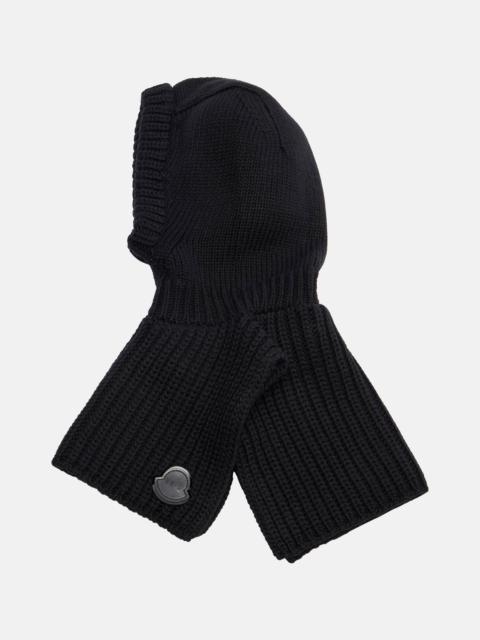 Moncler Ribbed-knit virgin wool ski mask