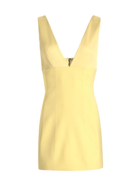 Alice + Olivia Women's Mandy Deep Plunge Mini Dress - Butter