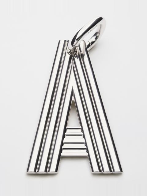 CELINE ALPHABET CHARMS A LETTER IN BRASS WITH RHODIUM FINISH