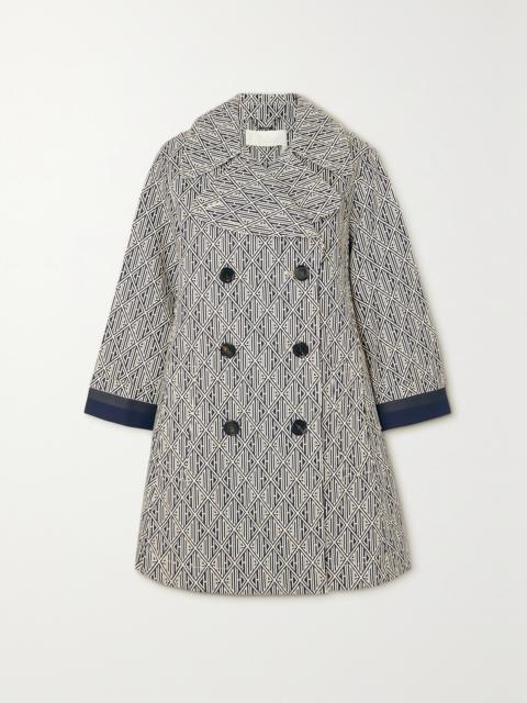 Chloé Double-breasted Printed Cotton-gabardine Coat