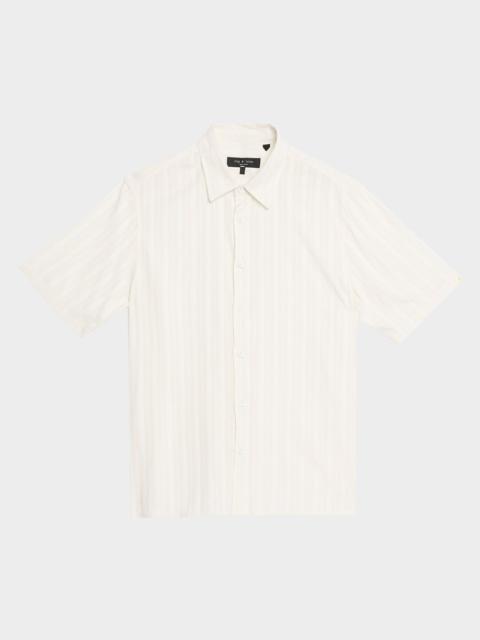rag & bone Men's Dalton Plaid Jacquard Short-Sleeve Shirt