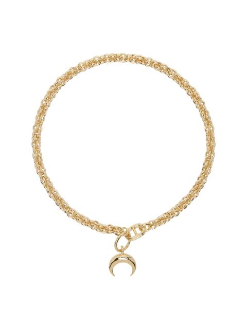 Marine Serre Moon Braided Chain Necklace