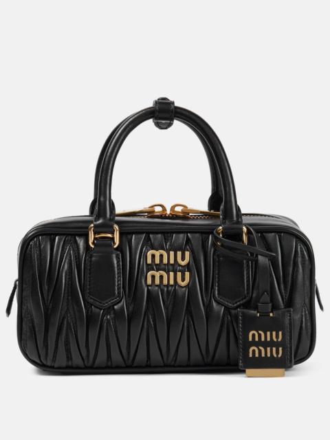 Miu Miu Arcadie matelassé leather tote bag