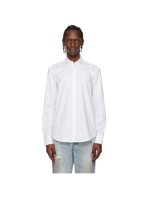 BOSS White Cotton Shirt
