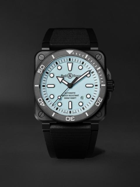 Bell & Ross BR-03 Diver Full Lum Automatic Ceramic Watch, Ref. BR03A-D-LM-CE/SRB