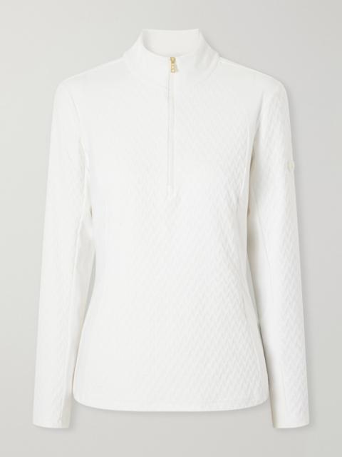 BOGNER Claya chevron stretch-knit base layer Off-white